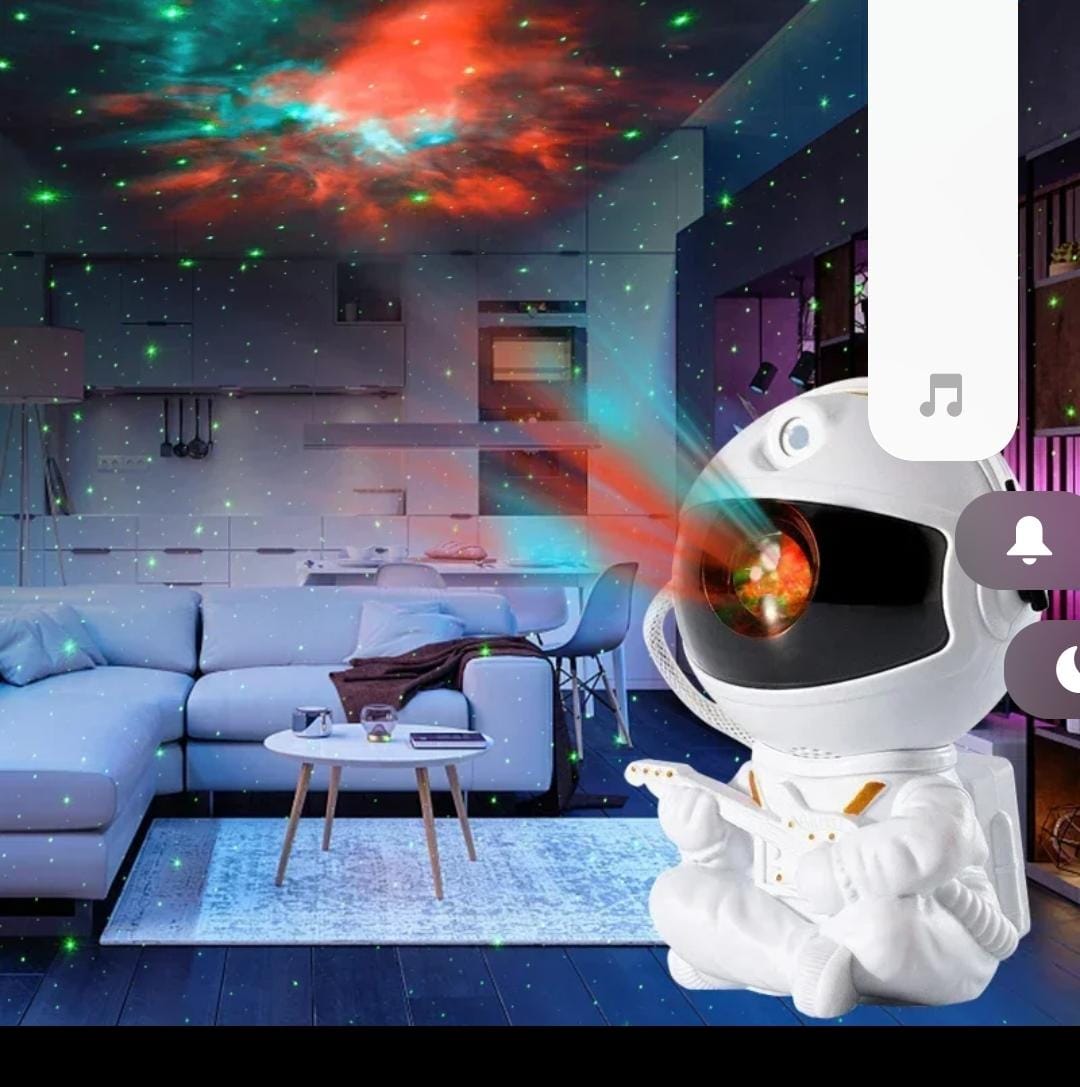 Miniatura 2 de Mini Proyector Astronauta Con control